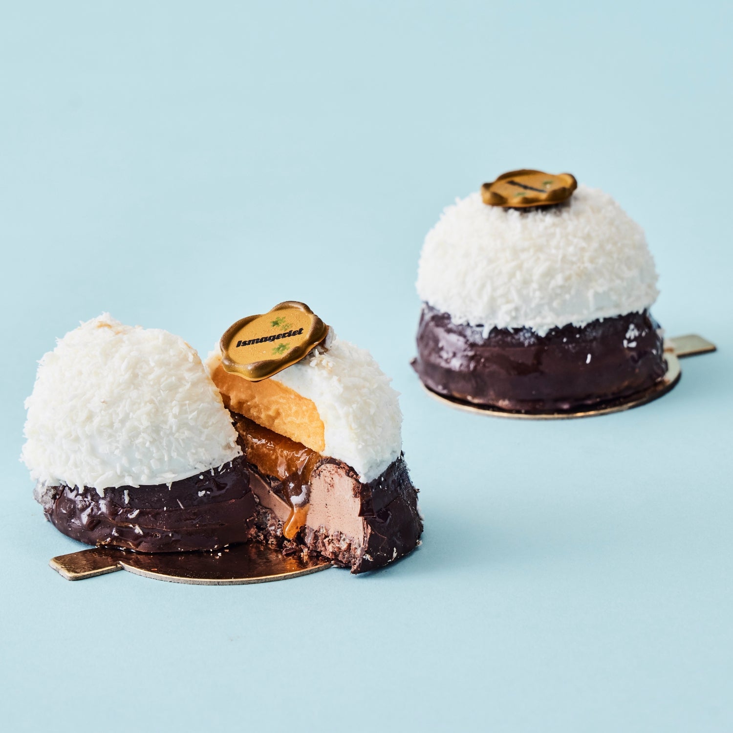 Isbombe med kokos marshmallow og havtorn