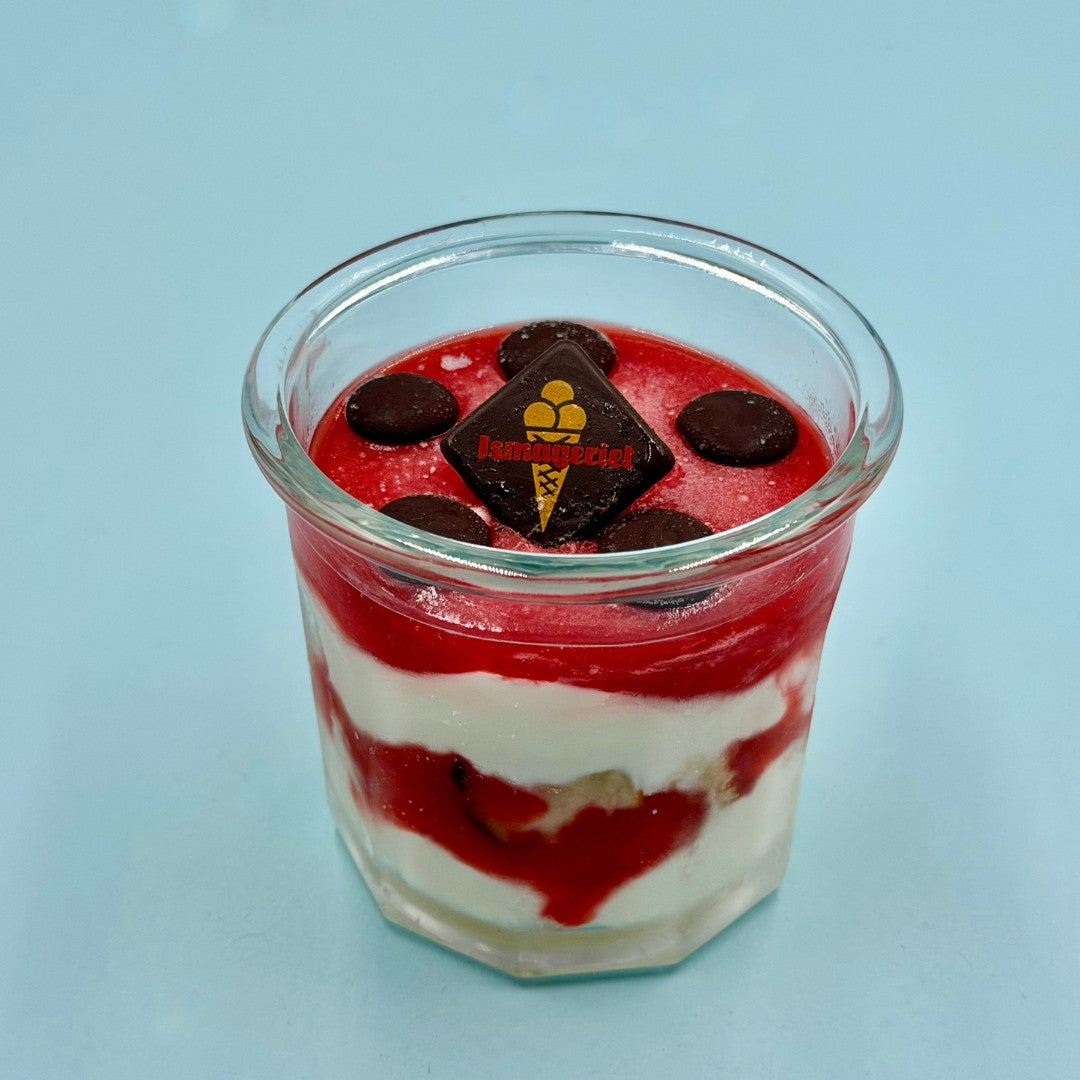 Jordbærtærte glasdessert