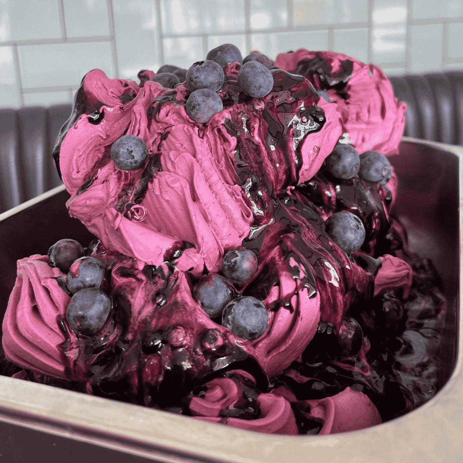 blåbær yoghurt is