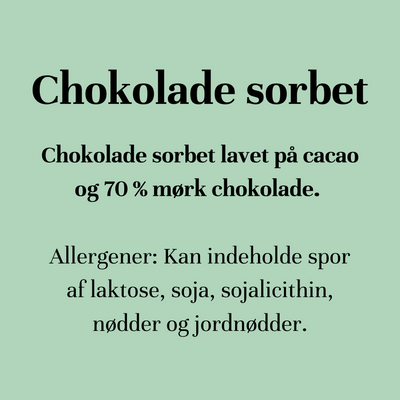 Chokolade sorbet