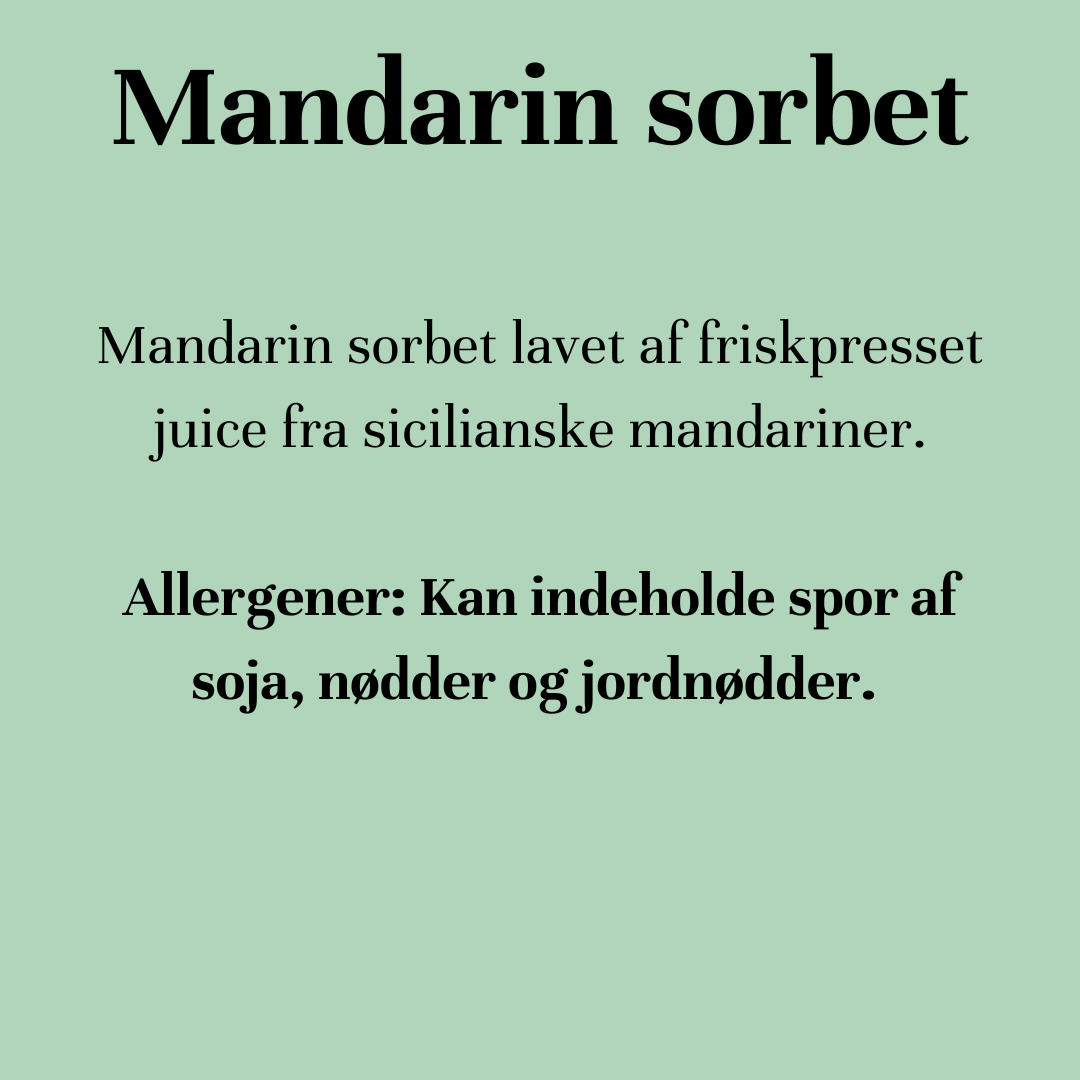 Mandarin sorbet