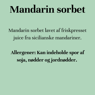 Mandarin sorbet