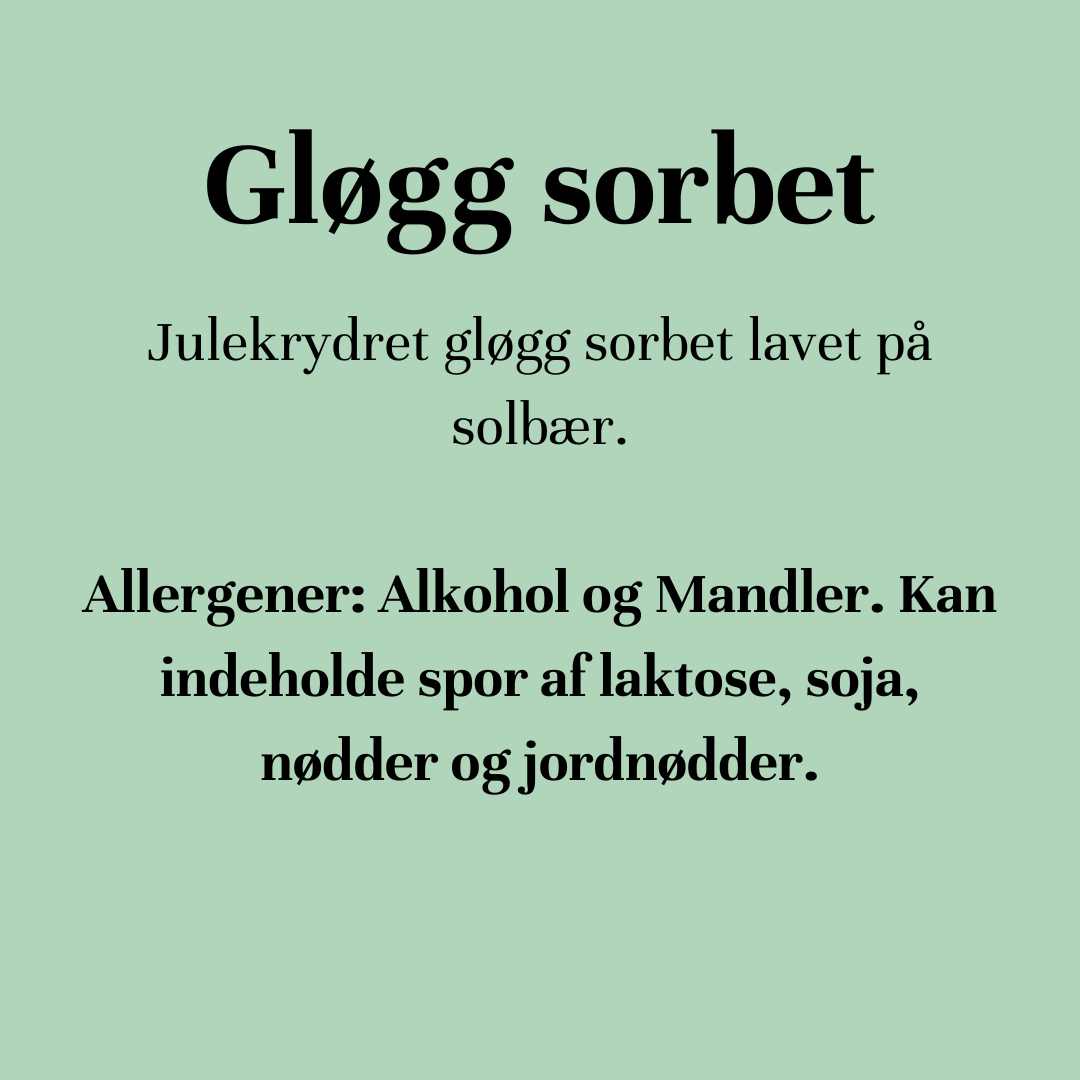 Gløgg sorbet