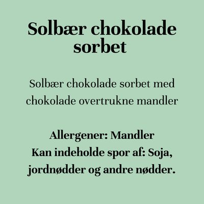 Solbær chokolade sorbet