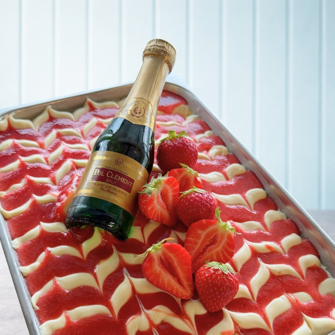 Champagne jordbær