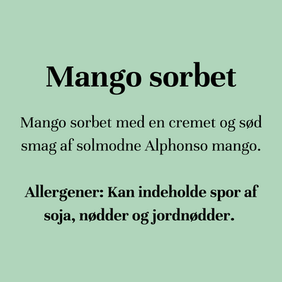 Mango sorbet