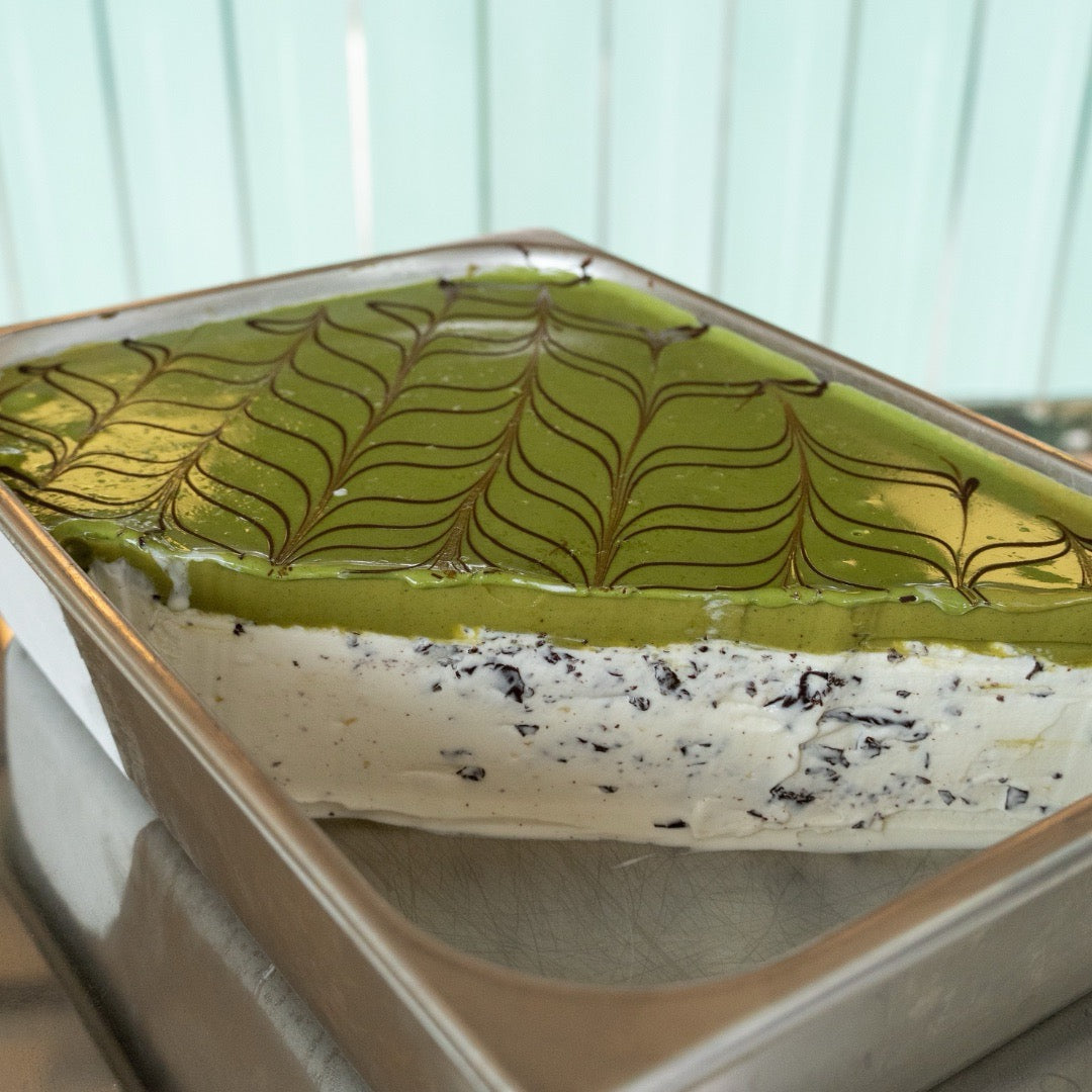 Marcipan med pistacie ganache