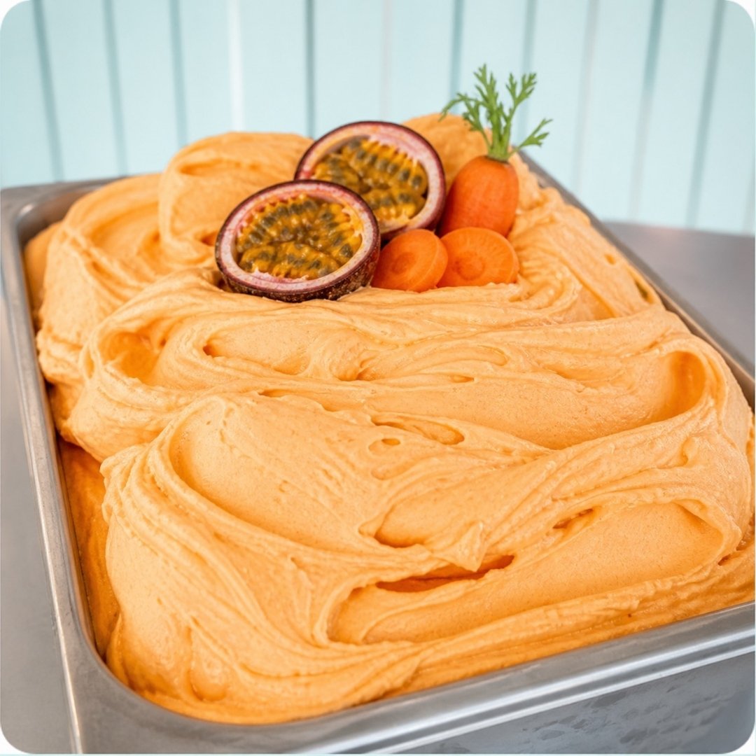 Passion gulerod sorbet