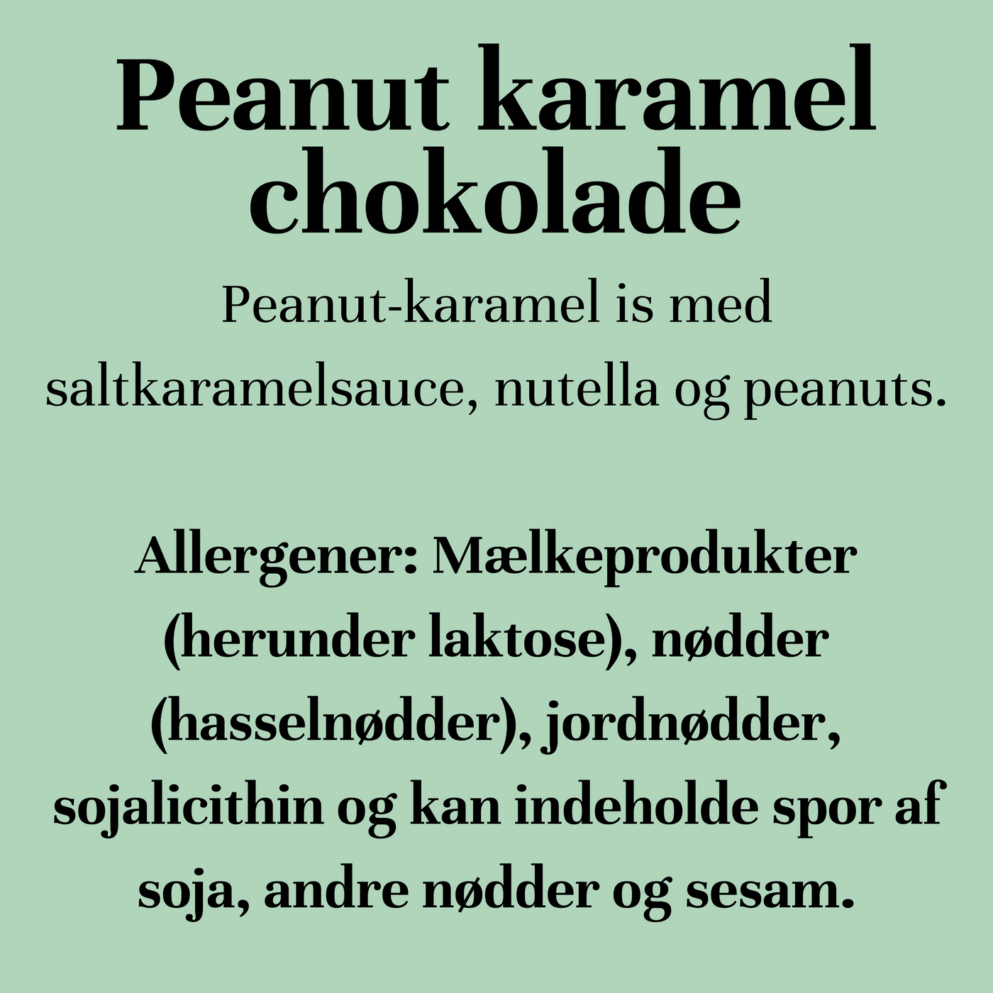 Peanut karamel chokolade