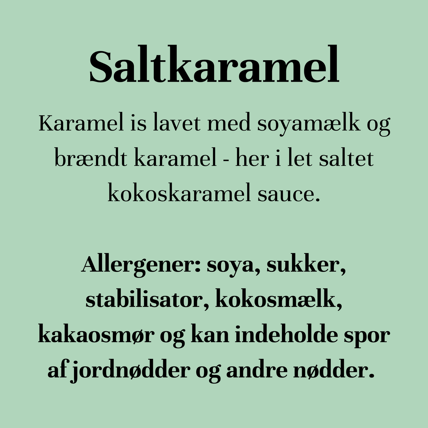 Saltkaramel - vegansk (KUN I KØDBYEN)