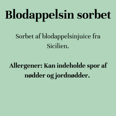 Blodappelsin sorbet