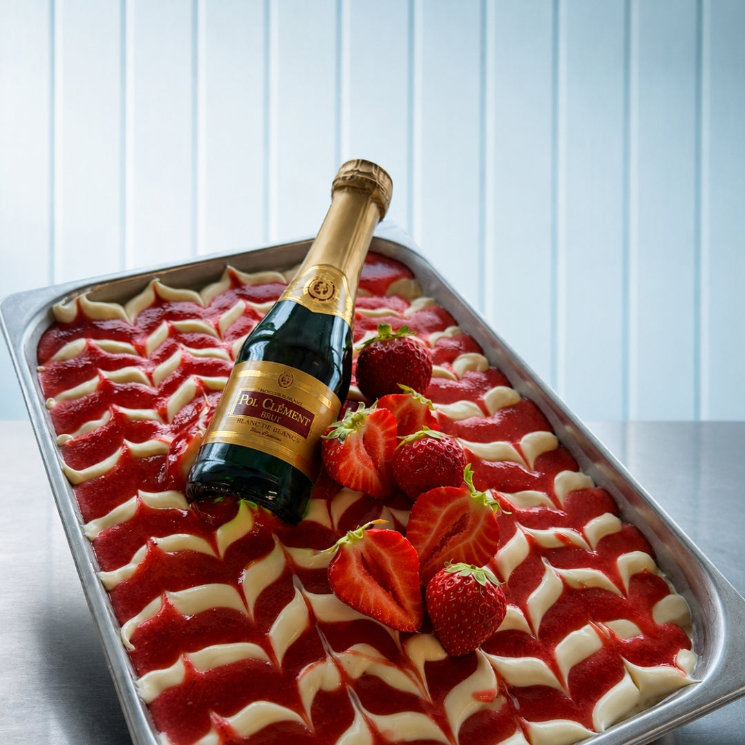 Champagne jordbær
